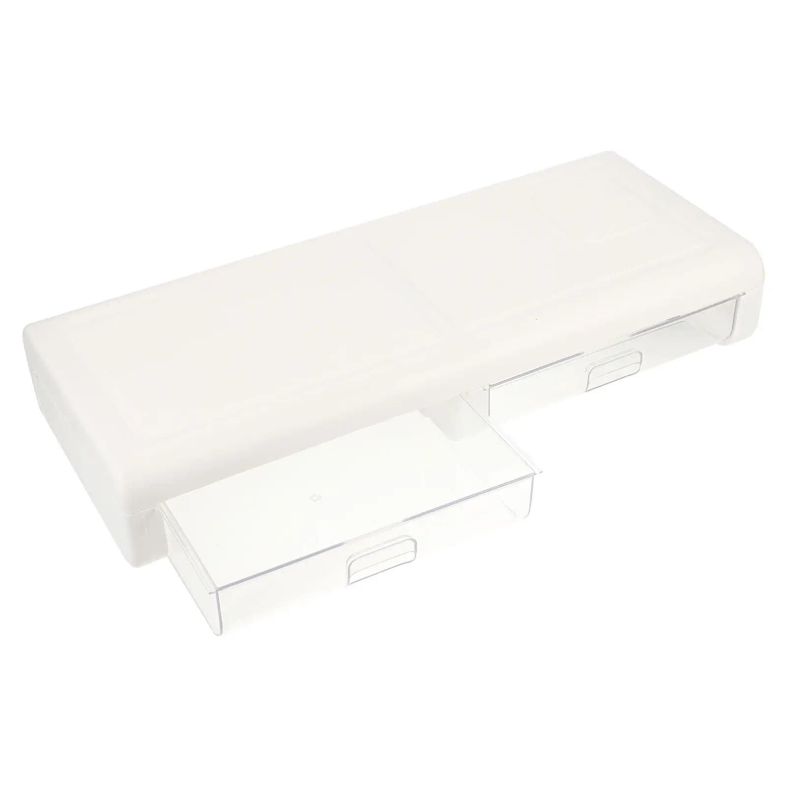 Supporto per Monitor da Scrivania Multifunzione con Cassetto, Ergonomico, Salvaspazio per Ufficio e Computer
