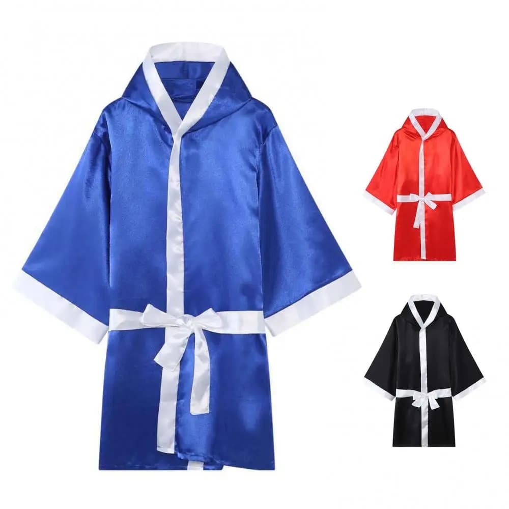 2025 unisex belt long sleeves training competition boxing dress kickboxing uniform men's uniform dress mantles competition boxing suit