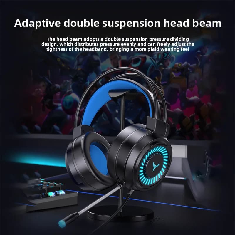 Cuffie Gaming G58 Cablate per E-sports, Audio Surround 7.1 Stereo, Compatibili con Laptop e Desktop