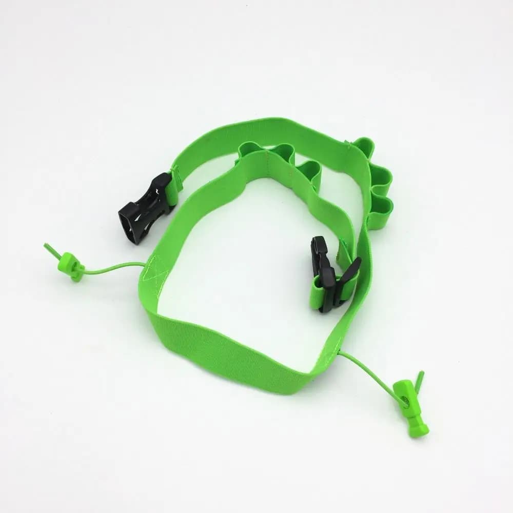 Belt Strap Number for Running with 6 Gel Rings, Elastic, Reflective, for Marathon