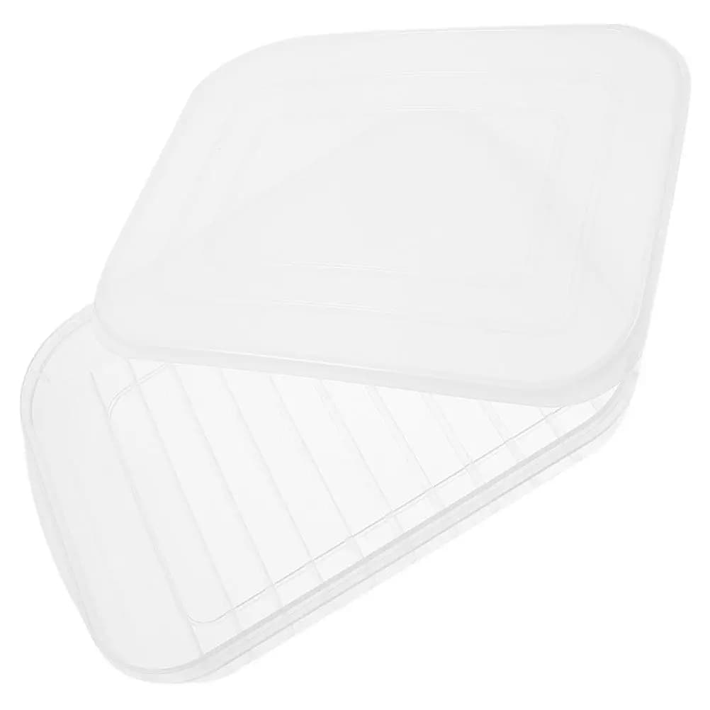 Contenitori Trasparenti Impilabili Ermetici per Alimenti, Ideali per Frigorifero, Congelatore, Pranzo, Carne, Bacon, Formaggio a Fette, Frutti di Mare, Prodotti Freschi