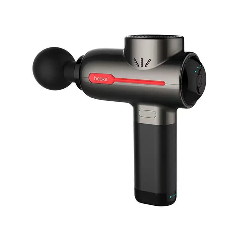 Pistola per massaggio con motore brushless per il corpo dei tessuti profondi a 6 teste con ampiezza variabile riscaldata muscolare portatile