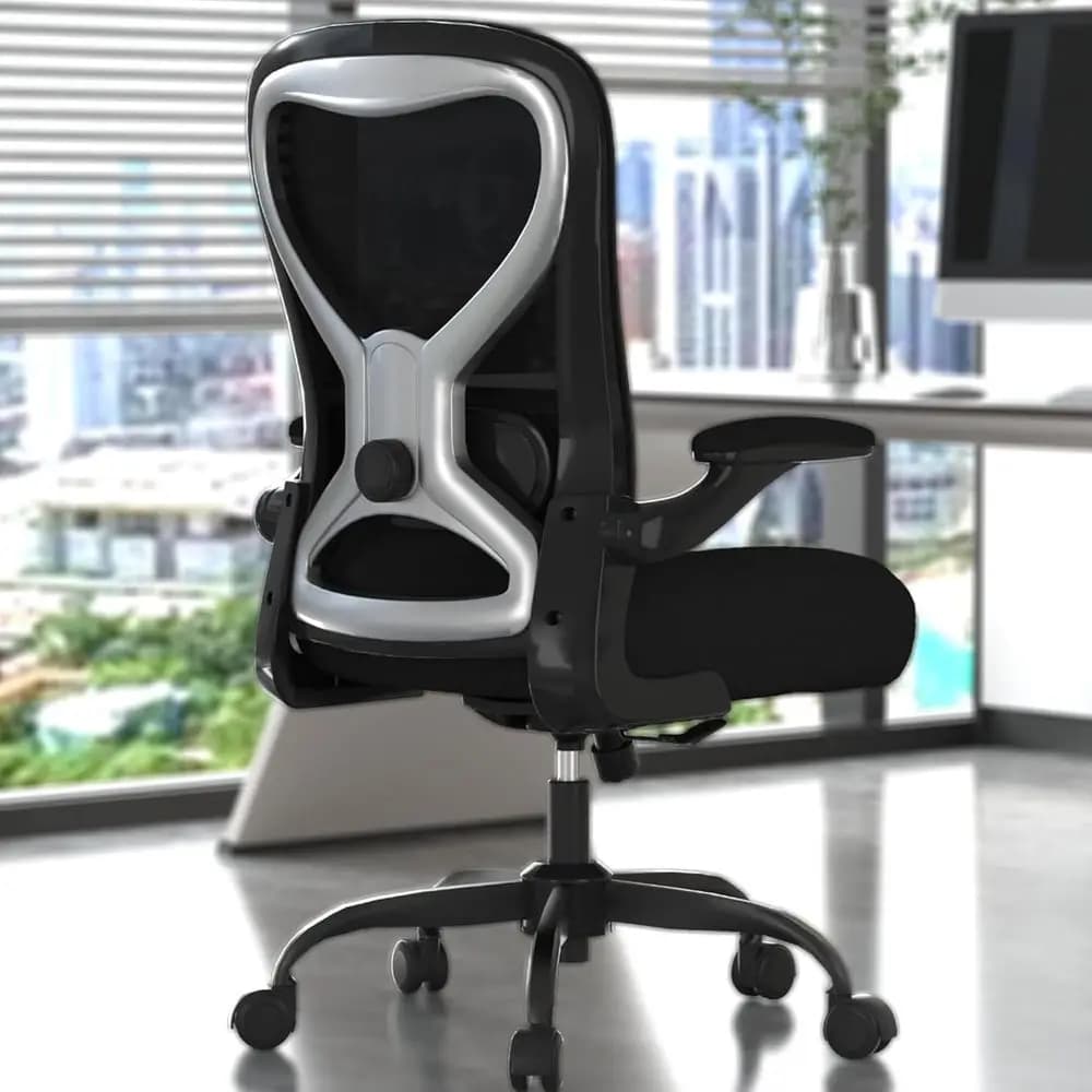Oice Desk Chair with Ergonomic Lumbar Support, Extra-Thick Seat Cushion, lip-up Arms, Breathable Mesh Back, Computer Task Chair