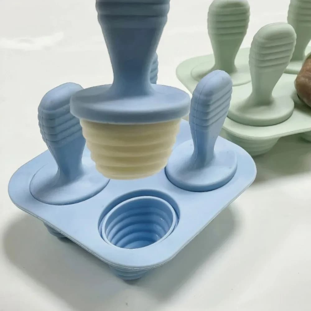 Stampo per gelato in silicone riutilizzabile | Dolcetti congelati e conservazione del latte materno fatti in casa non tossici | Accessori da cucina Vassoio per ghiaccio per