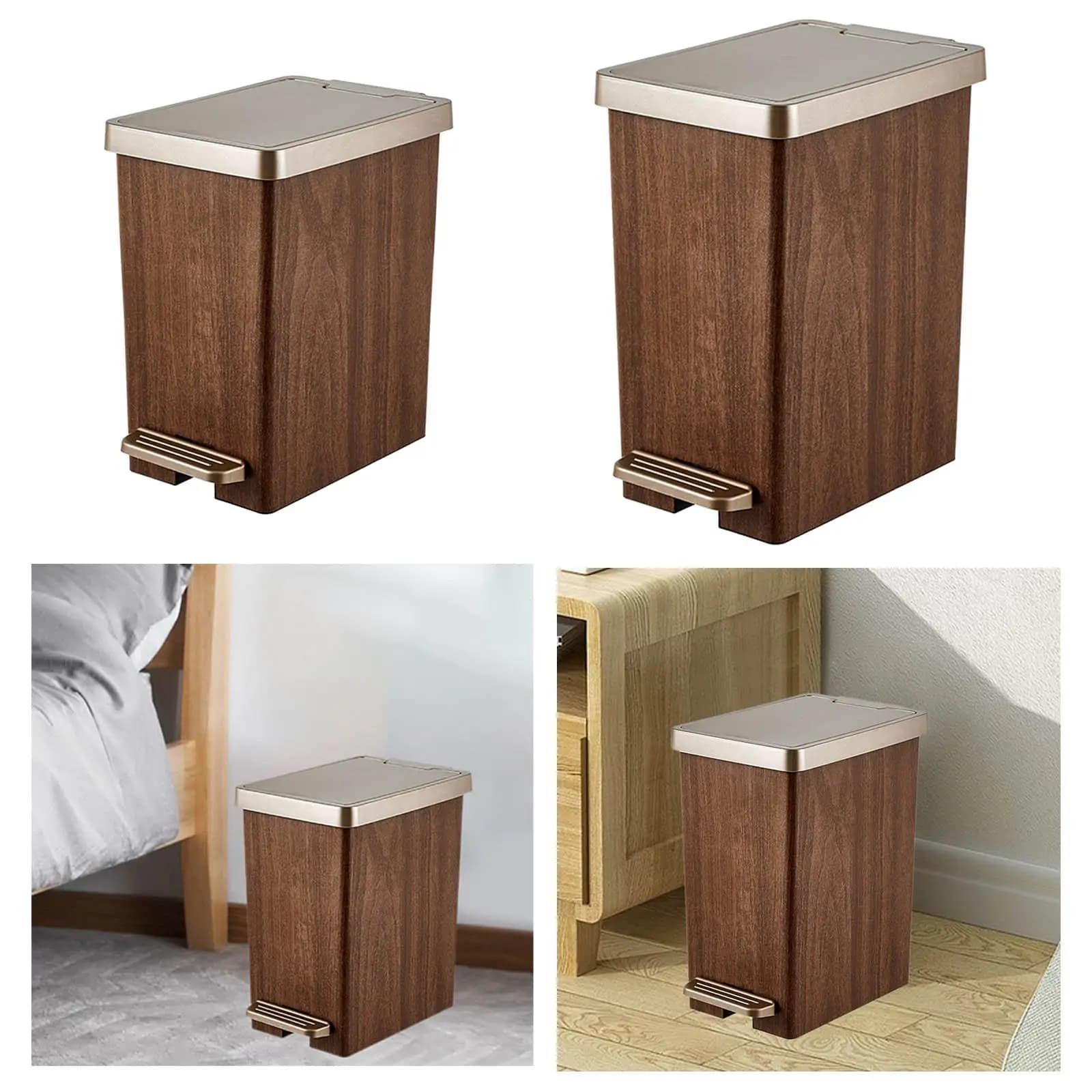 Pattumiera facile da pulire, leggera, creativa, rustica, decorativa, cestino per rifiuti, per camera da letto, ristorante, soggiorno, ufficio, bagno