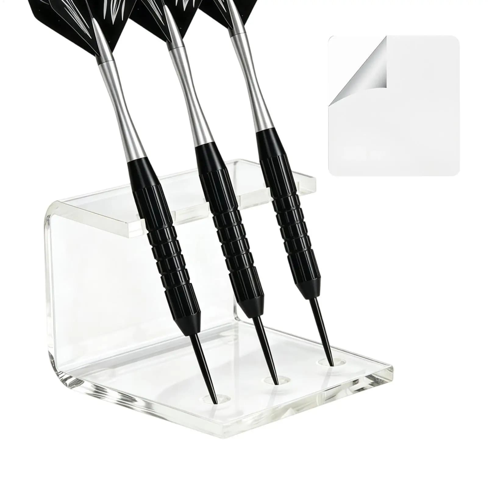 Dart Holder Clear Acrylic Organizer Soft Tip Dart Display Stand for Players Collectors Beginners Professionals Competitors Home