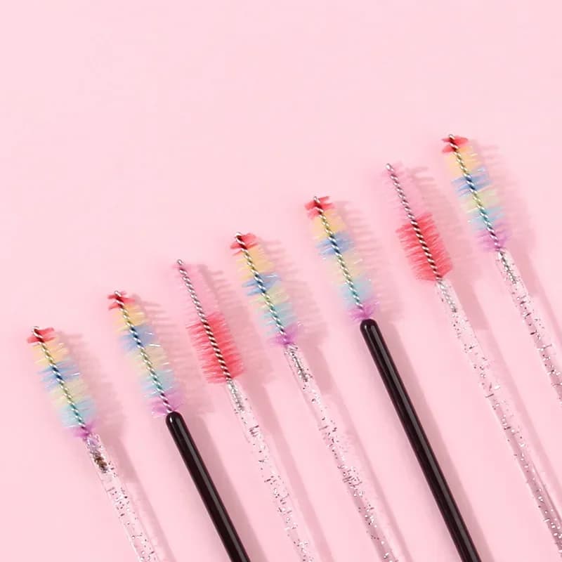 10/50/100pcs colored eyelash brush Lash Mascara berries for eyelashes tool for extension of lashes fake comb folding eyebrow LAUKISS
