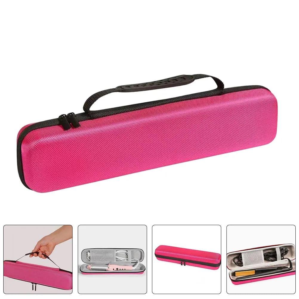 Custodia Portatile per Piastra e Ferro Arricciacapelli, Borsa da Viaggio Resistente al Calore, Organizer per Strumenti per Capelli, Custodia Protettiva