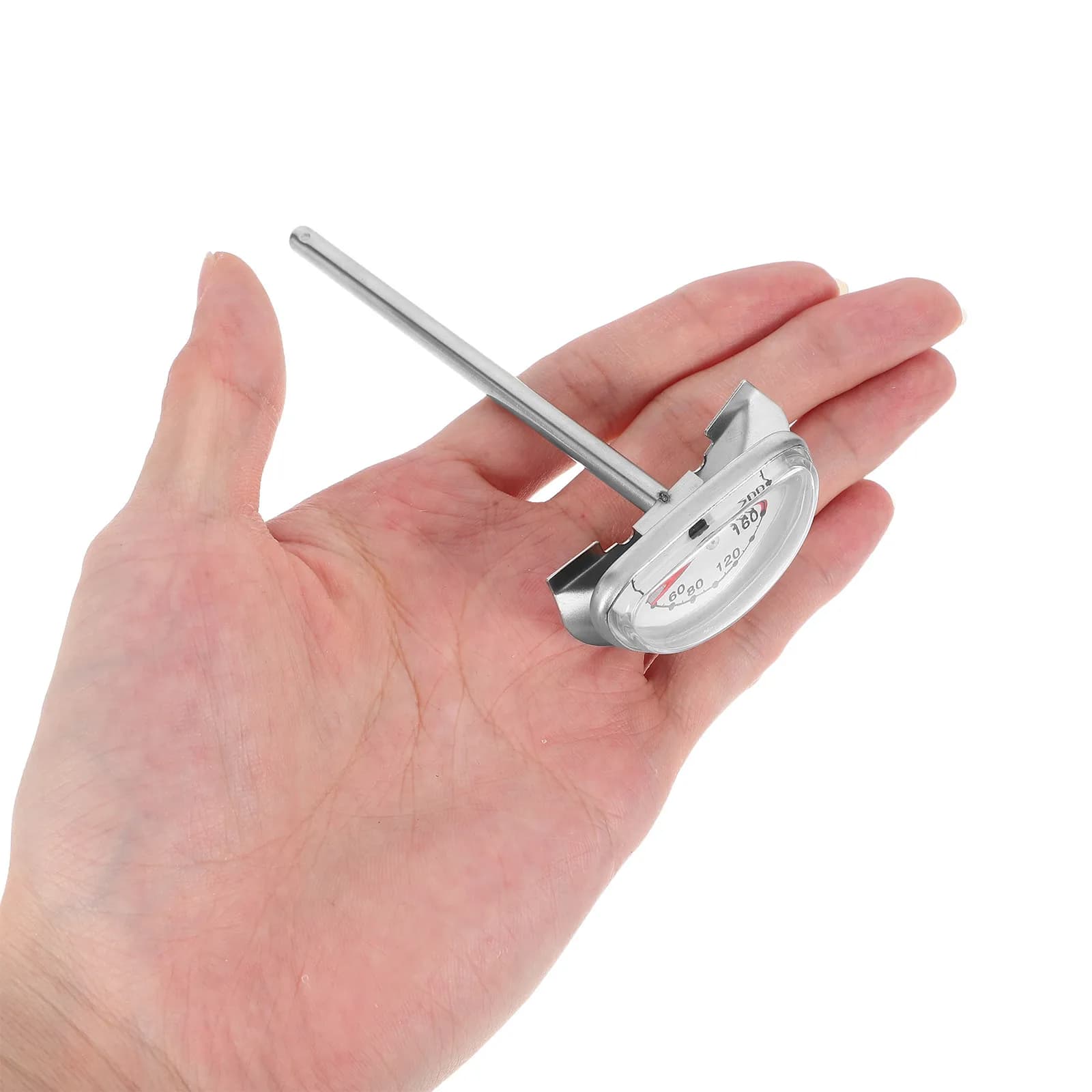 Stainless Steel Frying Thermometer with Support, Oil Temperature Indicator for Cooking Meat and Fish, Kitchen Tools, Barbecue Thermometer