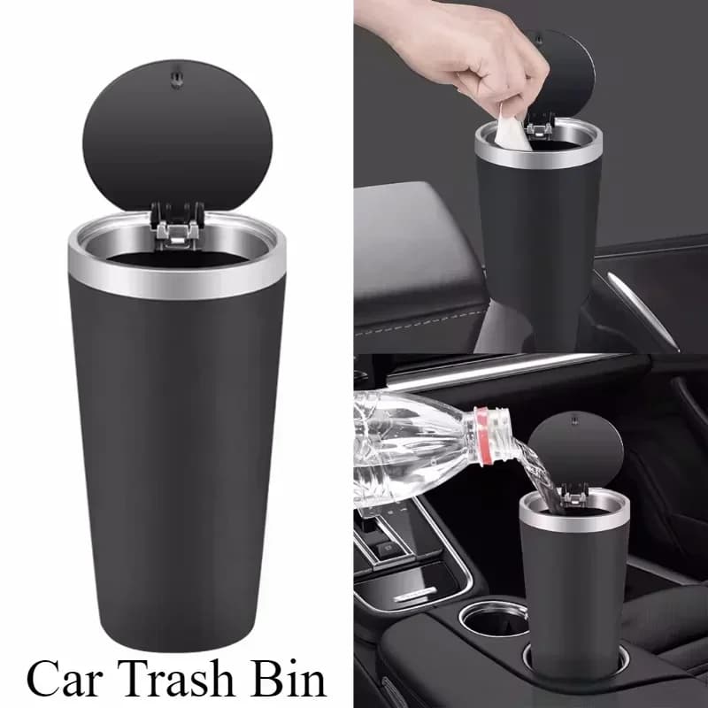 Mini bidone della spazzatura per auto portabicchieri bidone della spazzatura a prova di perdite blocco degli odori accessorio per auto impermeabile organizzatore della spazzatura per camion sedane SUV