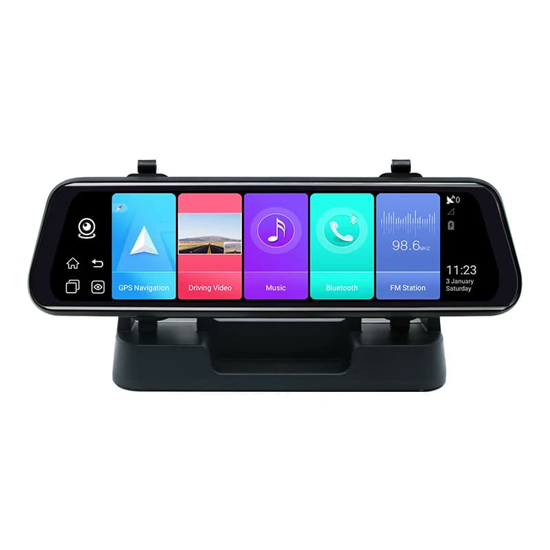 Factory OEM 9.66 "Android Dashcam Dvr Rear Mirror with Front Mirror Anti-Reflective Plate Adas Rear Mirror Dvr