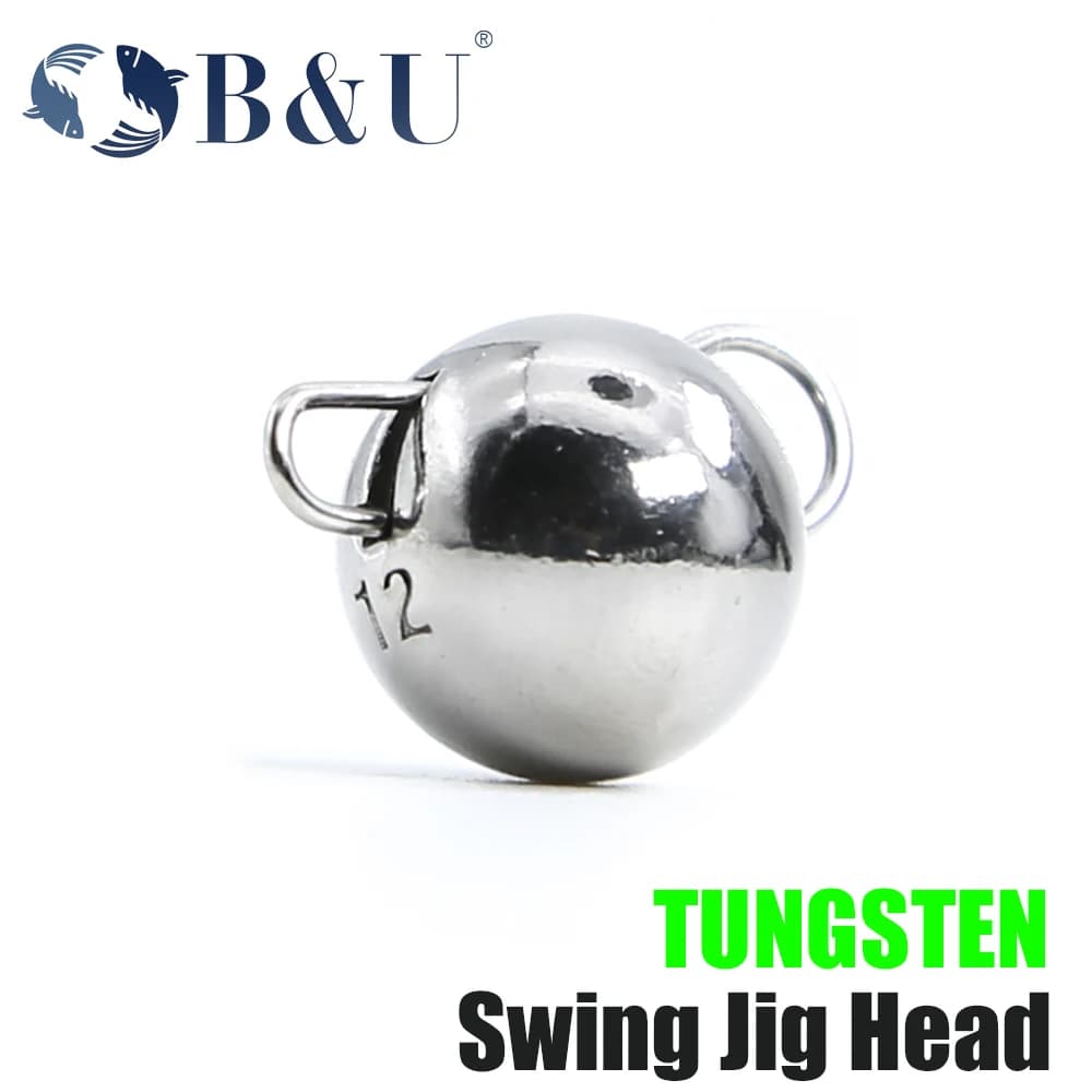 B&U Tungsteno 2g 3g 4g 5g 6g 7g 12g 14g Swing Jig Head Peso dell'acqua profonda Esca morbida Esche per attrezzatura da pesca accessori per la pesca