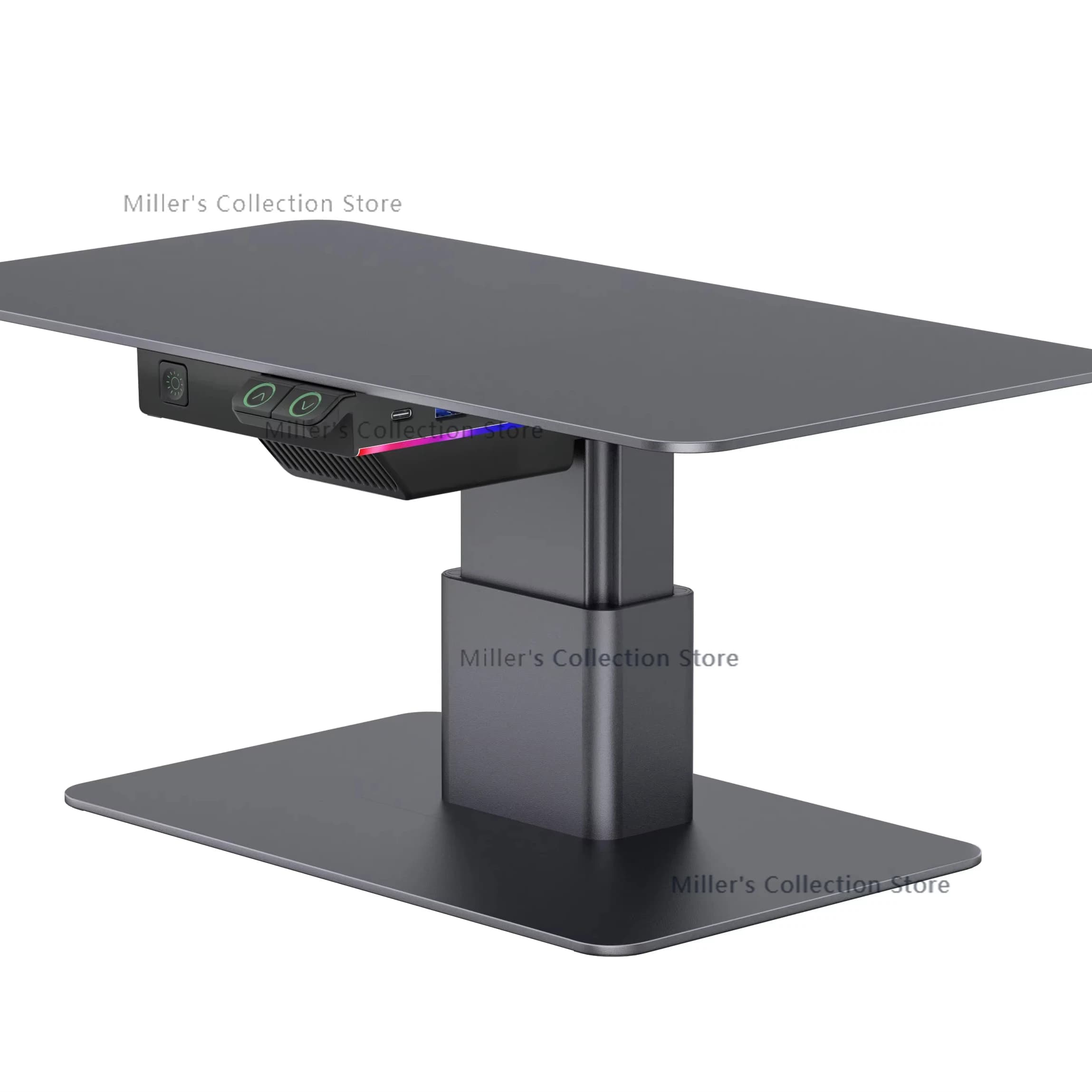 iDock Home Office Desktop Luci da gioco regolabili Supporto per riser LED per computer con HUB USB