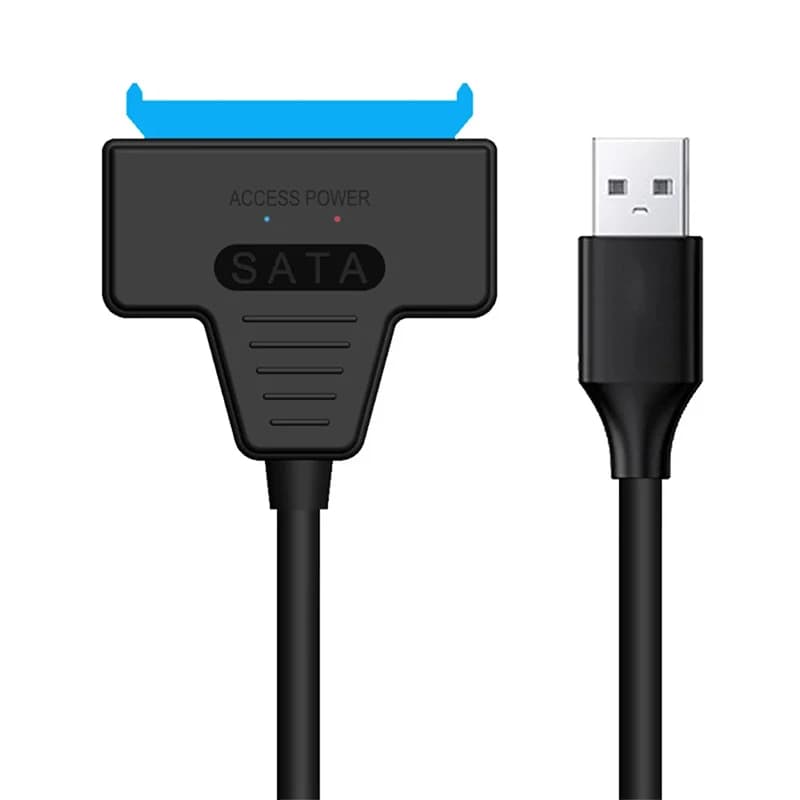 Cavo USB 3.0 SATA 3 Adattatore Sata a USB 3.0 Fino a 6 Gbps Supporto disco rigido HDD SSD esterno da 2,5 pollici 22 pin Sata III A25 30 cm