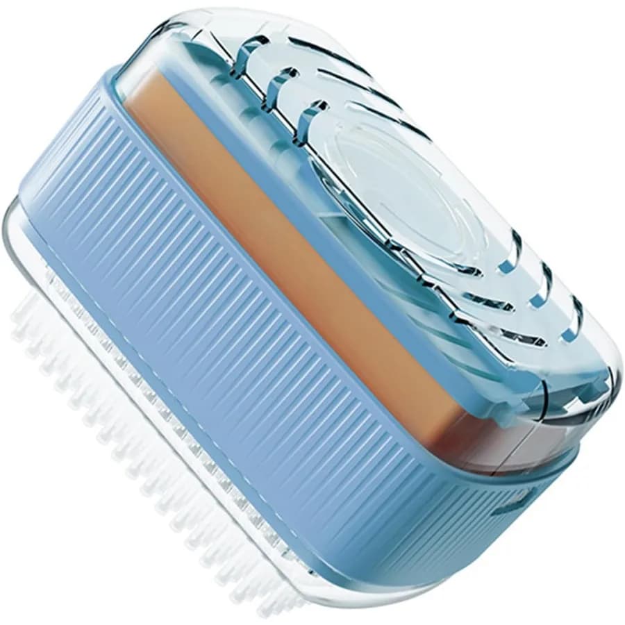 Scatola di sapone da bucato multifunzionale per portasaponeScatola di schiuma per la pulizia del sapone a rullo per dispenser di sapone portatile