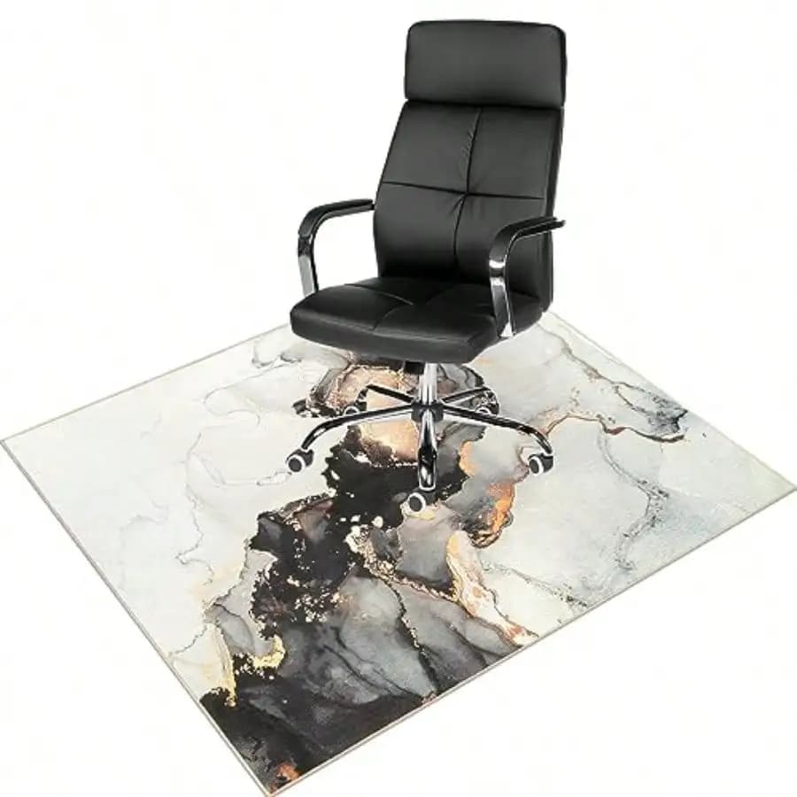 Tappetino per Sedia da Ufficio per Pavimenti in Legno/Piastrelle 48"x60" Tappetino per Sedia da Scrivania per Ufficio e Gaming Tappeto Sotto Scrivania per Sedia con Ruote Antiscivolo