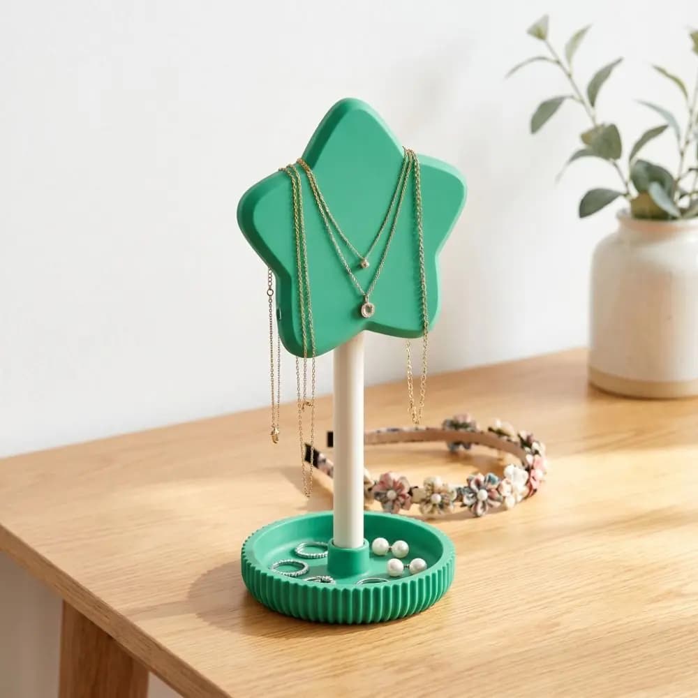 Star Headphone Stand 3D Printed Hair Scrunchie Holder Jewelry Storage Rack Necklace Organizer Colorful Earphone Hanger