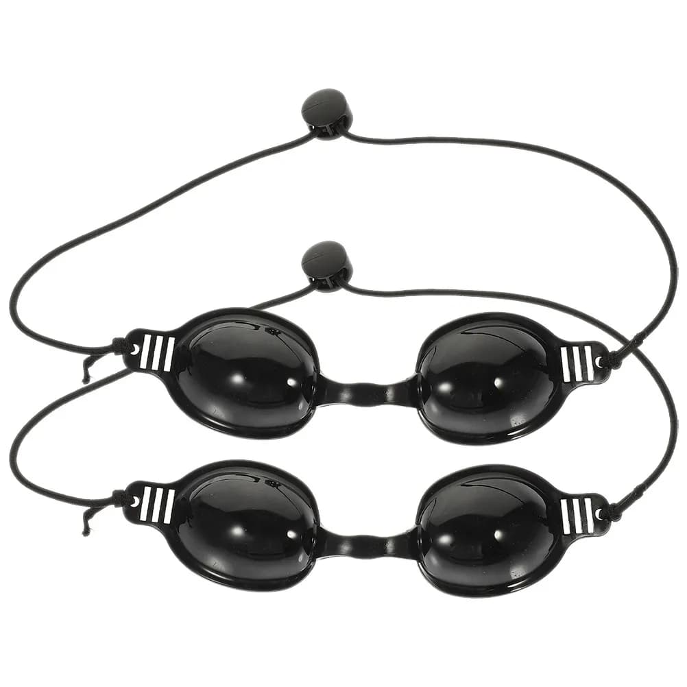2 Pieces Safety Protective Glasses for Eye Protection during Tattoo Removal, Tooth Whitening and Solar Cot Use
