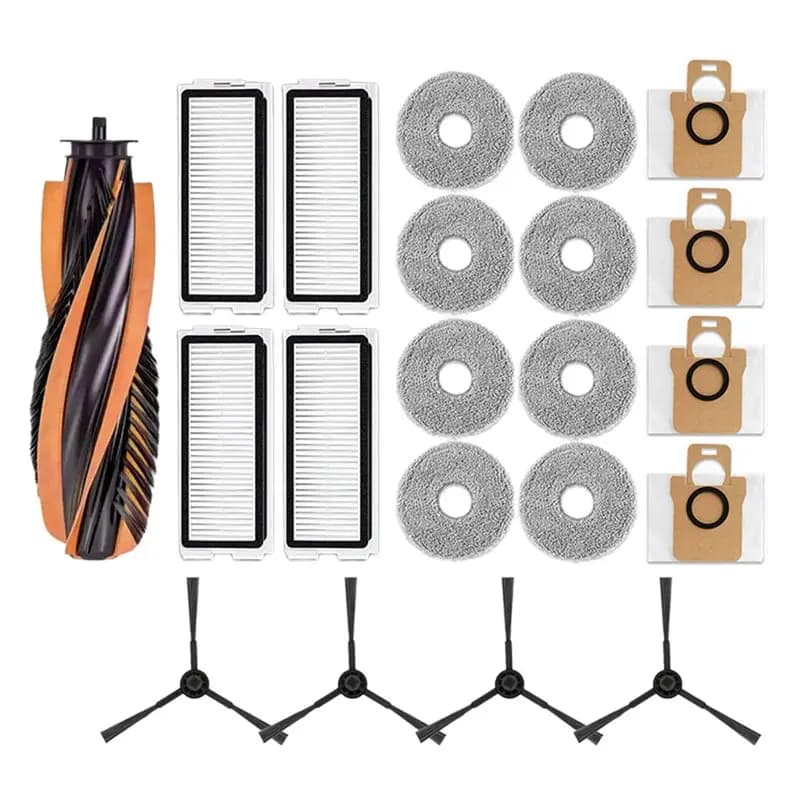 Accessori per Robot Aspirapolvere JONR P20 PRO / T5 Pro: Spazzola Principale, Spazzola Laterale, Filtro HEPA, Panno per Pulizia, Sacchetti Raccoglipolvere
