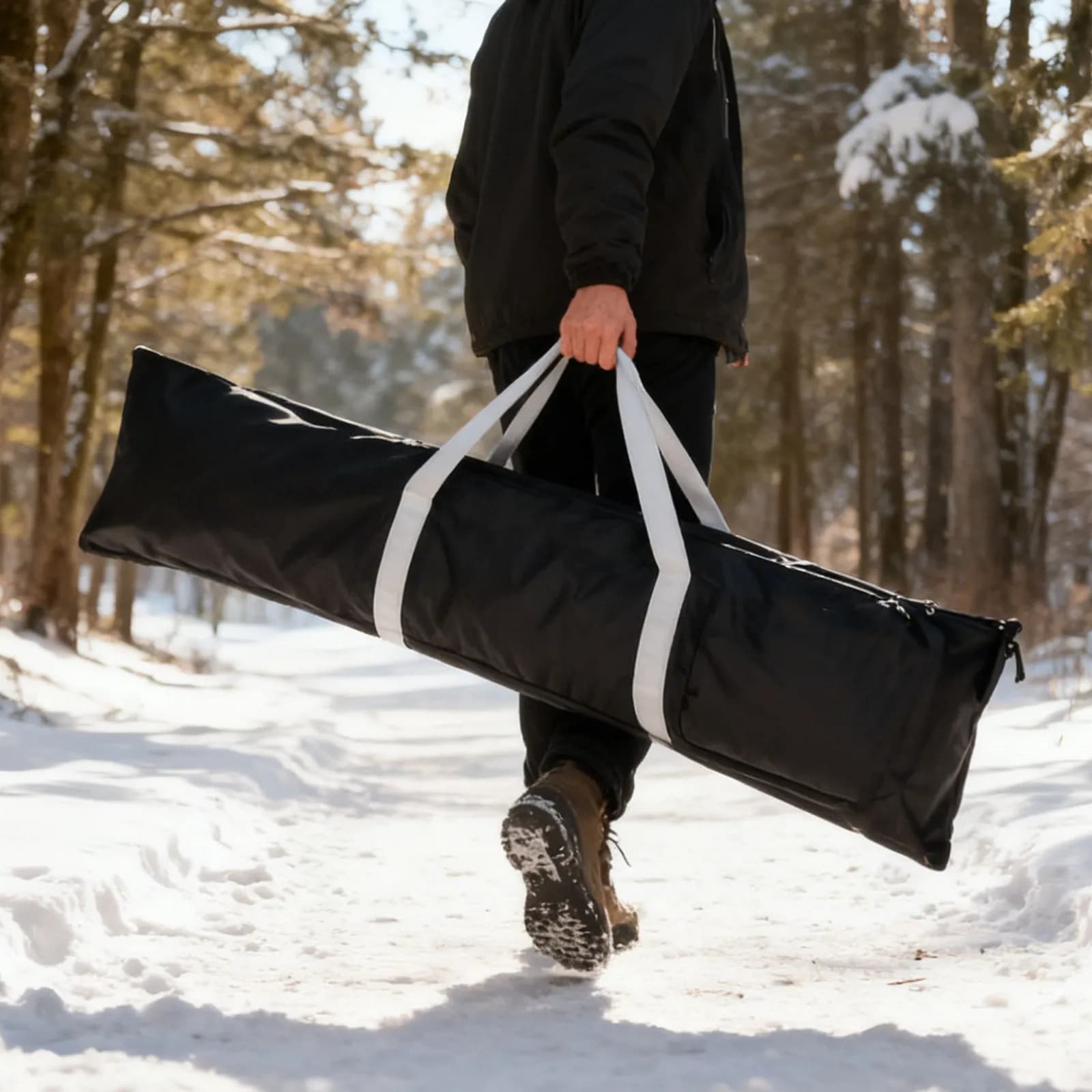 Borsa per Snowboard Resistente con Imbottitura Protettiva e Comoda Tracolla, Ideale per Attrezzatura da Sci e Viaggi