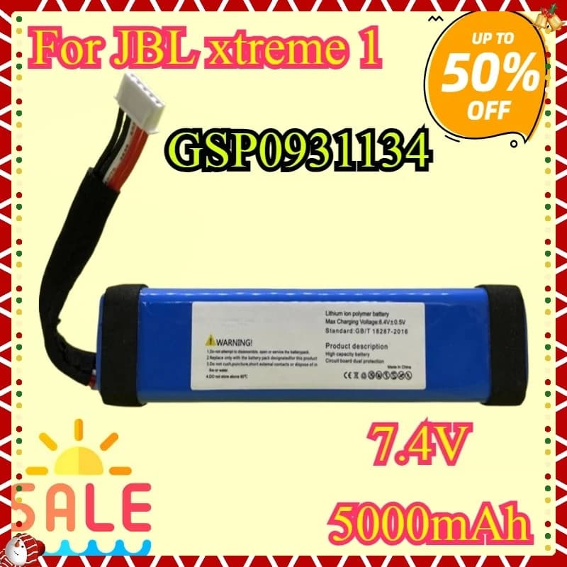 New High quality For JBL Xtreme1 5000mAh GSP0931134 Battery For JBL Xtreme Wireless Bluetooth Speaker Batteria Upgrade version