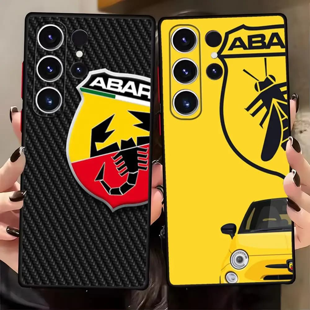FIAT A-ABARTHes Italy Phone Case For Samsung Galaxy S26 S25 S24 S23 S22 S21 S20 Plus Ultra Note20 Soft Black