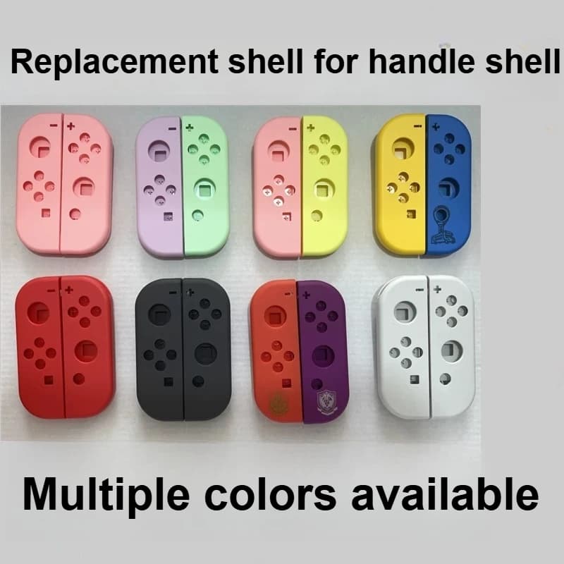 Custodia Protettiva per Joy-Con di Nintendo Switch, Disponibile in Diversi Colori, Scocca di Ricambio Personalizzabile, Accessori Smerigliati per Modifica Maniglia