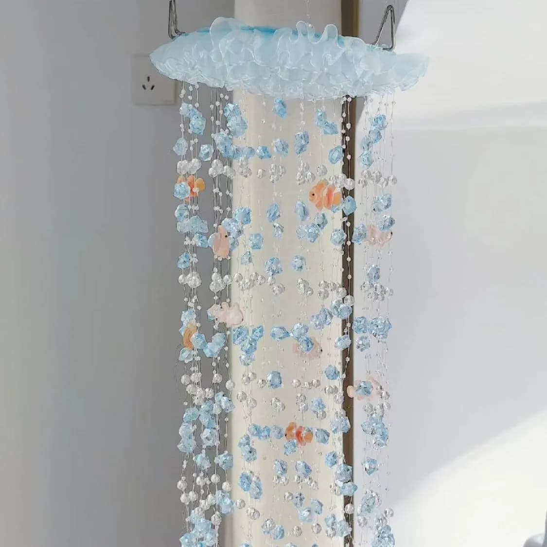 Air Koi Courtyard Hanging Wind Chimes Handmade DIY Material Package Girl Heart balcony Bedroom Fresh Wind Chimes Pendant