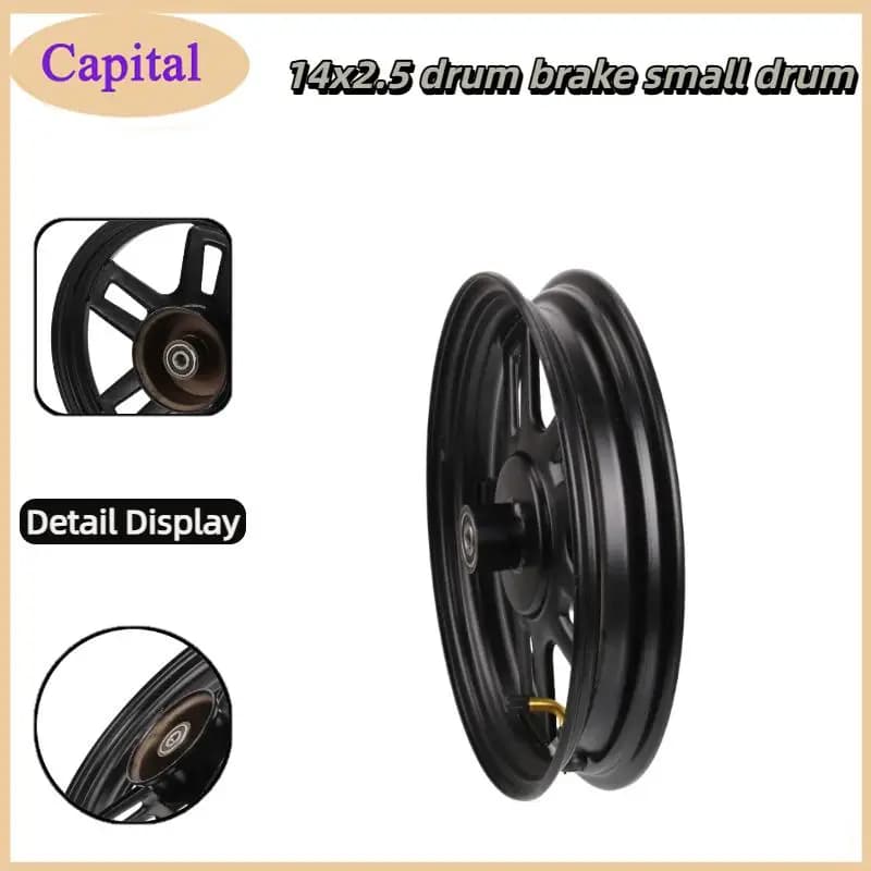10/12mm 14 inch 14x2.50 wheel hub suitable for 14 * 2.5/14x2.5 electric bicycle inflatable tire accessories