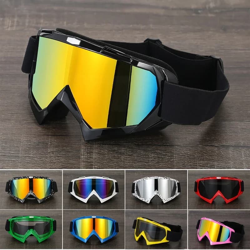 Occhiali da ciclismo per motocross per adulti Occhiali da casco da sci ATV antivento Occhiali da bici fuoristrada per Kawasaki Oculos Gafas