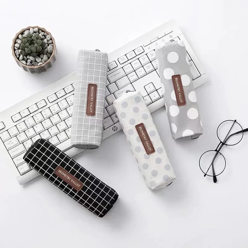 Astuccio in tela Astuccio per studenti Astuccio per monete Borsa per cosmetici Organizzatore di cancelleria per ufficio per materiale scolastico per ragazze adolescenti