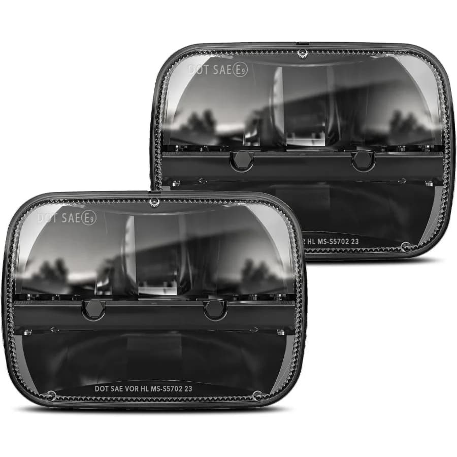 1 paio di fari a LED rettangolari da 105 W 5x7 6x7 pollici fari abbaglianti e anabbaglianti per veicoli fuoristrada e camion compatibili con Jeep