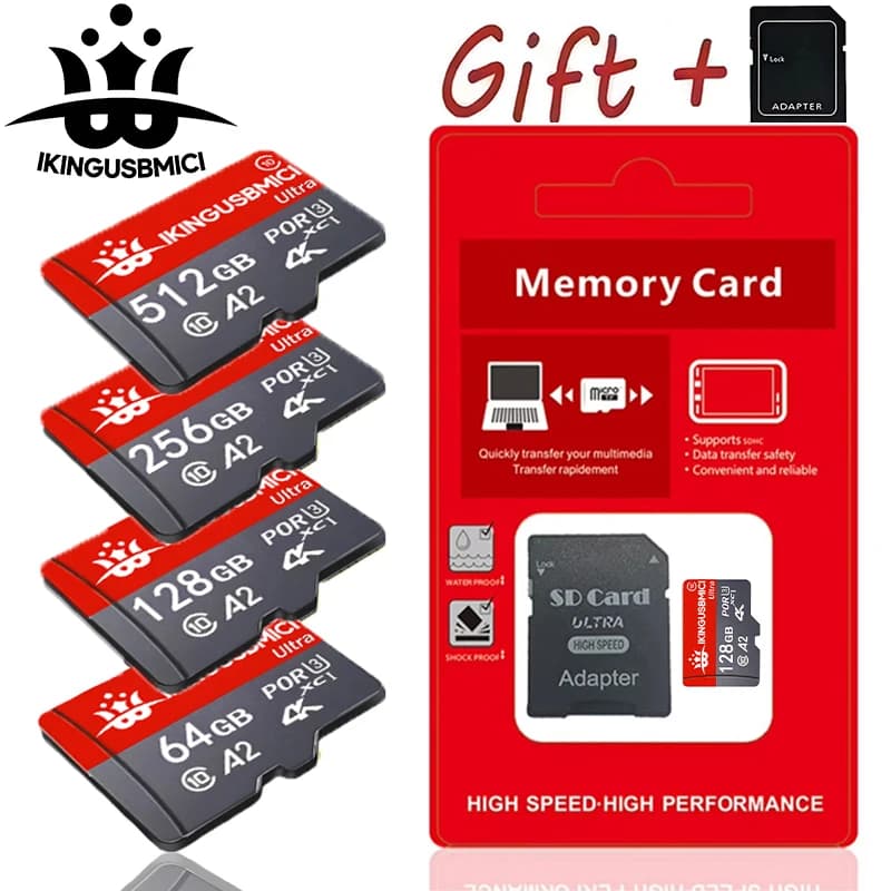 Memory 32-64-128-256-512gb Micro Quality Mini Sd Card Mini Class 10 Phone High Quality Fast High Speed Premium Durable Reliable