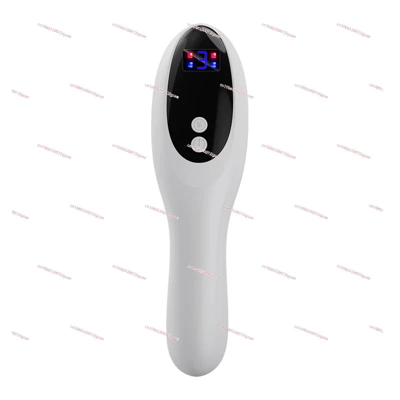 Pettine per massaggio elettrico Massaggiatore per testa con luce rossa blu Pettine per capelli lunghi Cura per lisciare i capelli