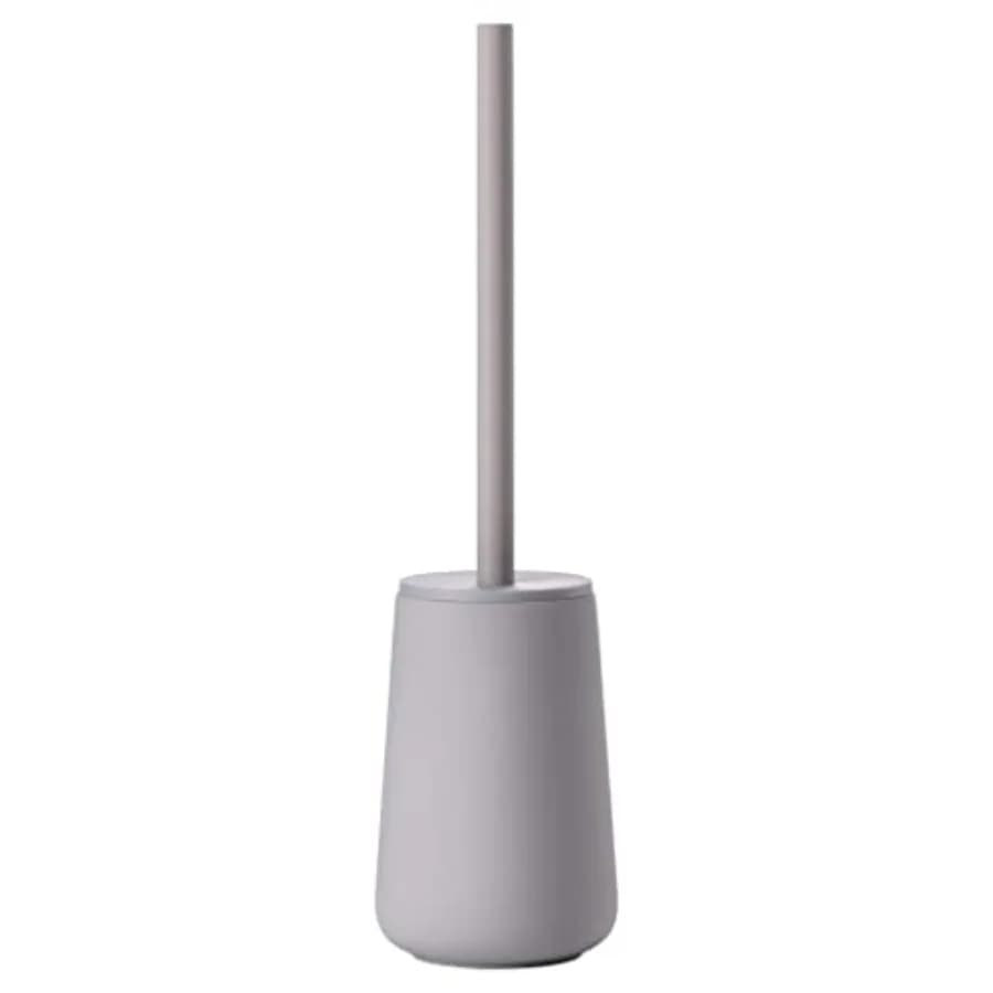 Scopino per WC in Ceramica Nova One con Supporto Soft Touch in Grigio Gull Grey per Bagno Moderno, Igiene e Design Elegante e Pratico