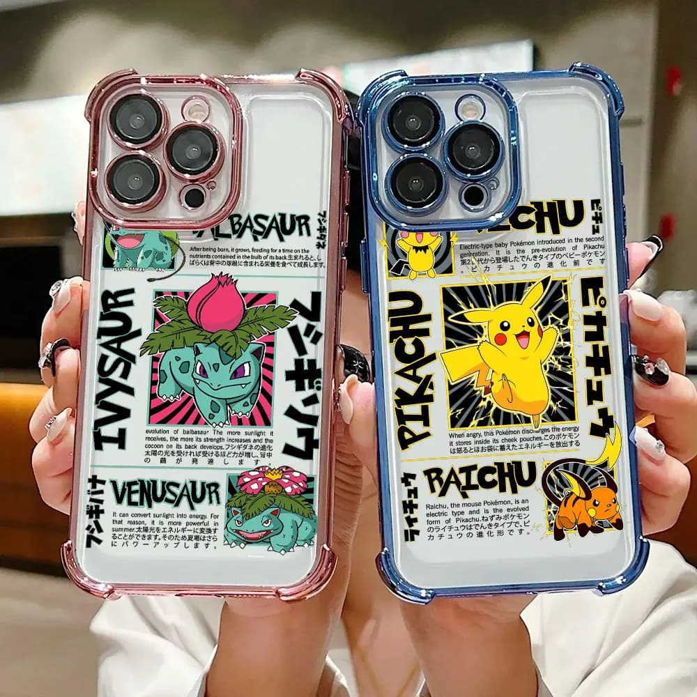 Bulbasaurs Pikachus P-Pokemons Cute Case For Xiaomi 17T Pro 15T 14T 15 14 Poco F5 F7 F8 Ultra M7 M8 X5 X6 X7 X8 Pro Max 5G Cover