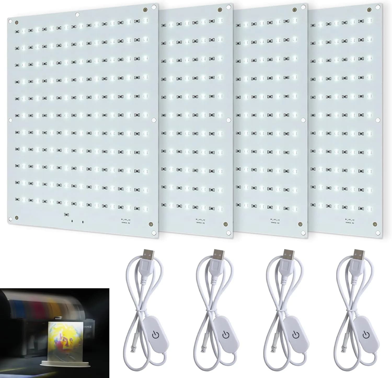 3D Print Gift: CMYK Translucent Relief Kit for Bambu Lab 3D Printers + PCB Backlight Board for Light-Up Lithophane Decor