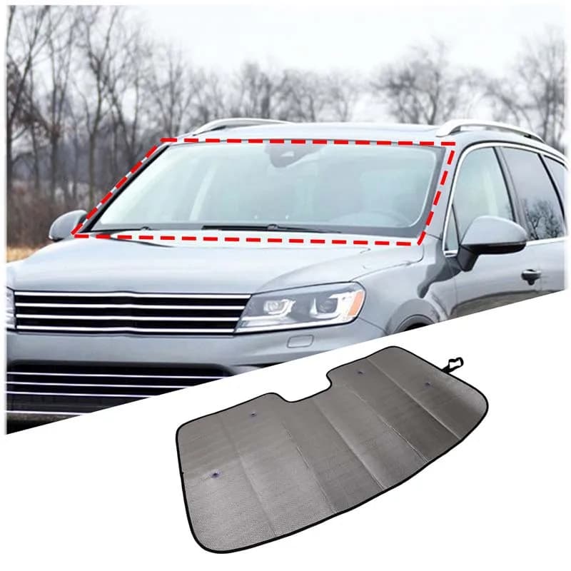 Parasole per Parabrezza Anteriore Auto, Protezione UV, Isolamento Termico, Copertura Protettiva per Volkswagen Touareg 7P5 7P6 2011-2018