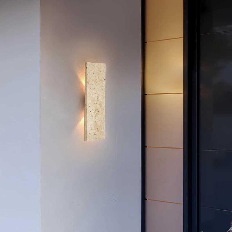 Outdoor Waterproof Wall Lamps Strip Natural Stone Wall Lights LED Wall Lamp Bedroom Exterior Outdoor Lighting 110V 220V Fixtures