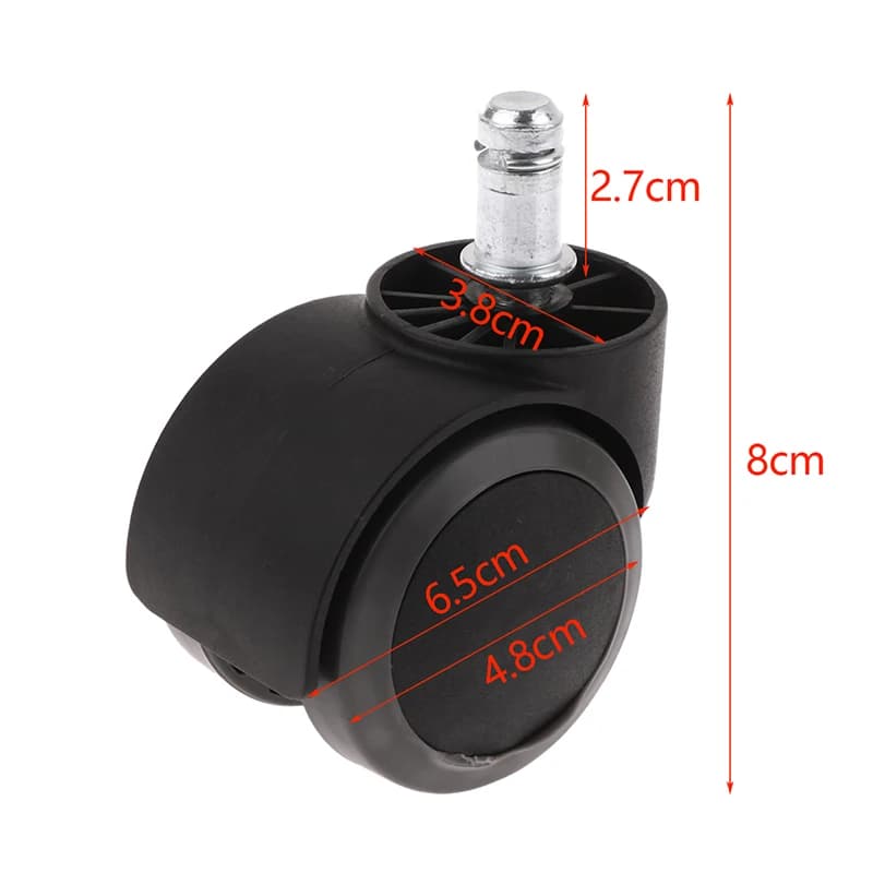 NEW 2 Inch Universal Swivel Caster Wheels Replacement Gaming Chair Office Chair Casters Furniture Hardware