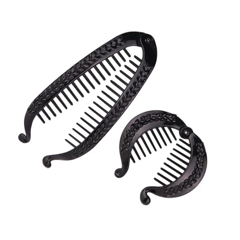 Fish-shaped hair clip balck Clip for Vintage Braid for Women Hair Cover Tool for Fish-tailed Curly Hair Accessories