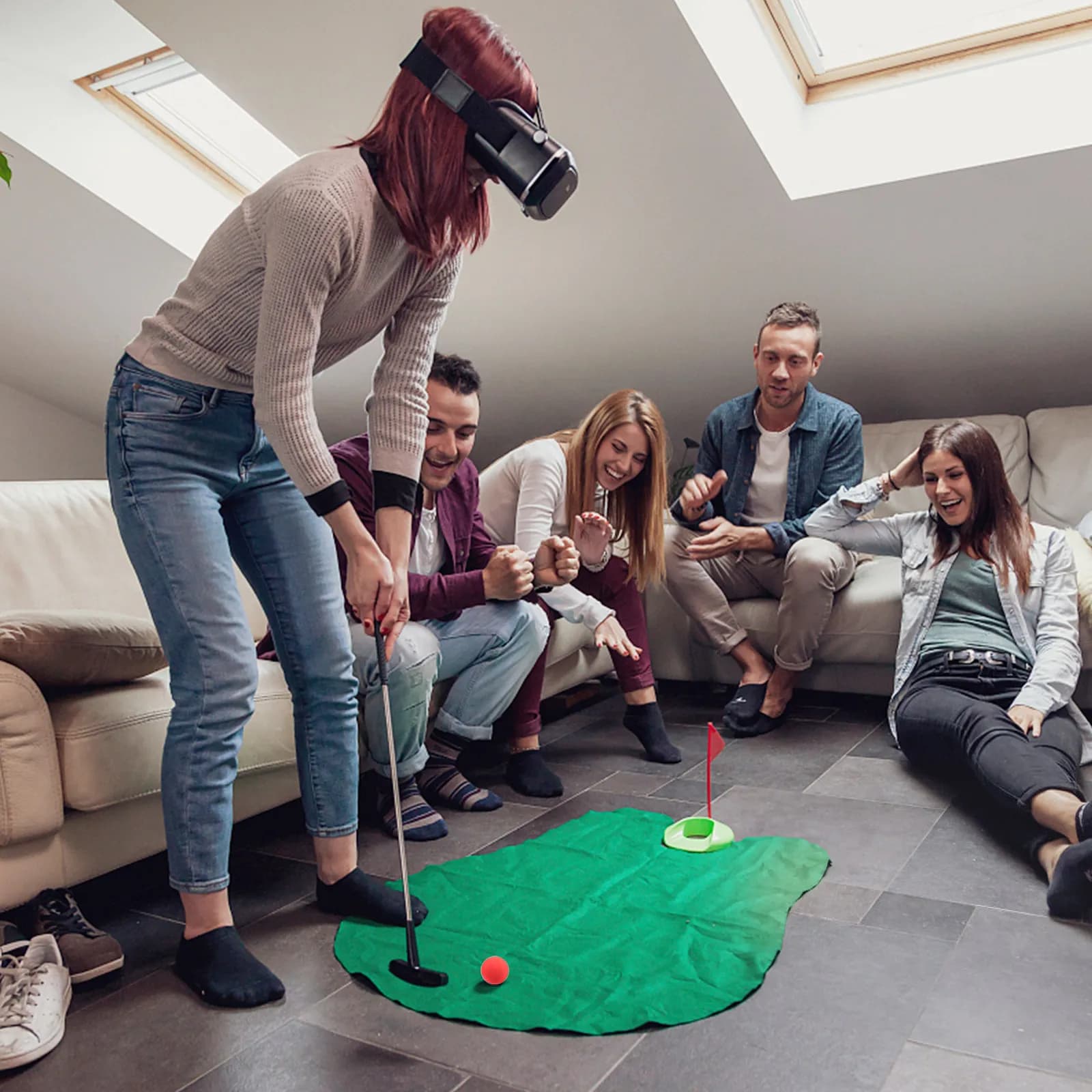 5 palline da golf colorate per allenamento, per uso interno, accessori per attrezzature da allenamento