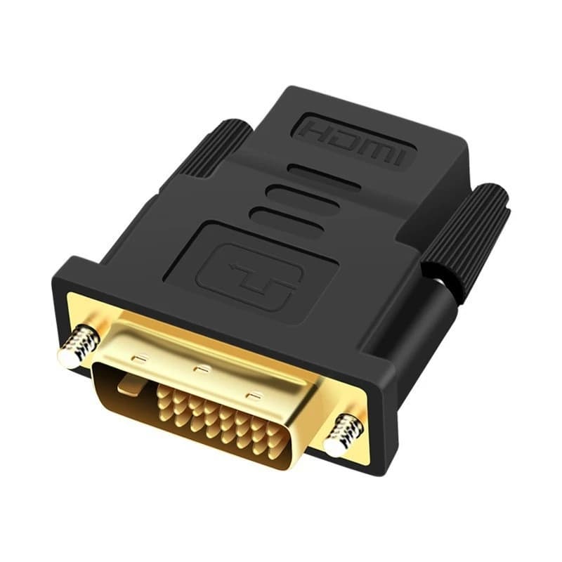 Bi-Directional DVI to HDMI Adapter (Male to Female) - 1080P HD Converter for PS3, Laptop, TV Box, Projector, Monitor & More