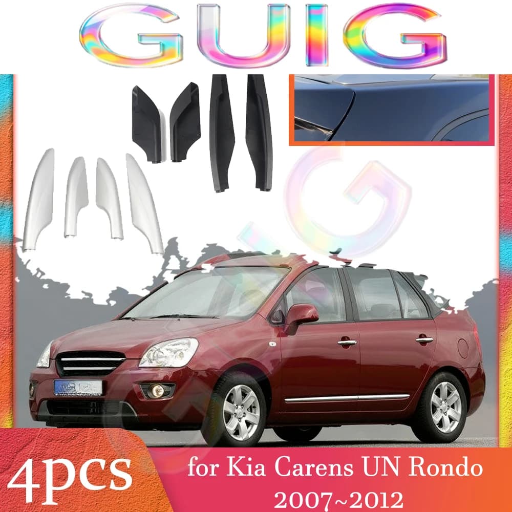 Car Roof Rack Cover for Kia Carens UN Rondo 2007~2012 2008 2009 2010 Luggage Bar Part Rail End Shell Cap Trim Shell Accessories