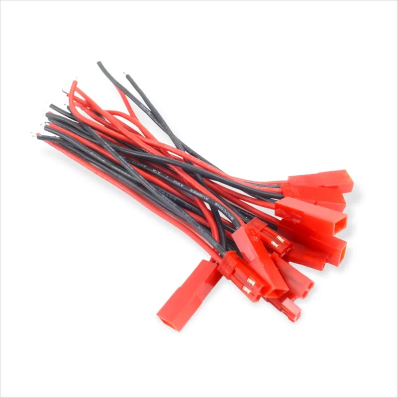 Connettore JST di fascia alta 22AWG SYP Spina maschio femmina a 2 pin con cavo in silicone morbido da 10 cm per striscia di lampade a LED Batteria per giocattoli RC