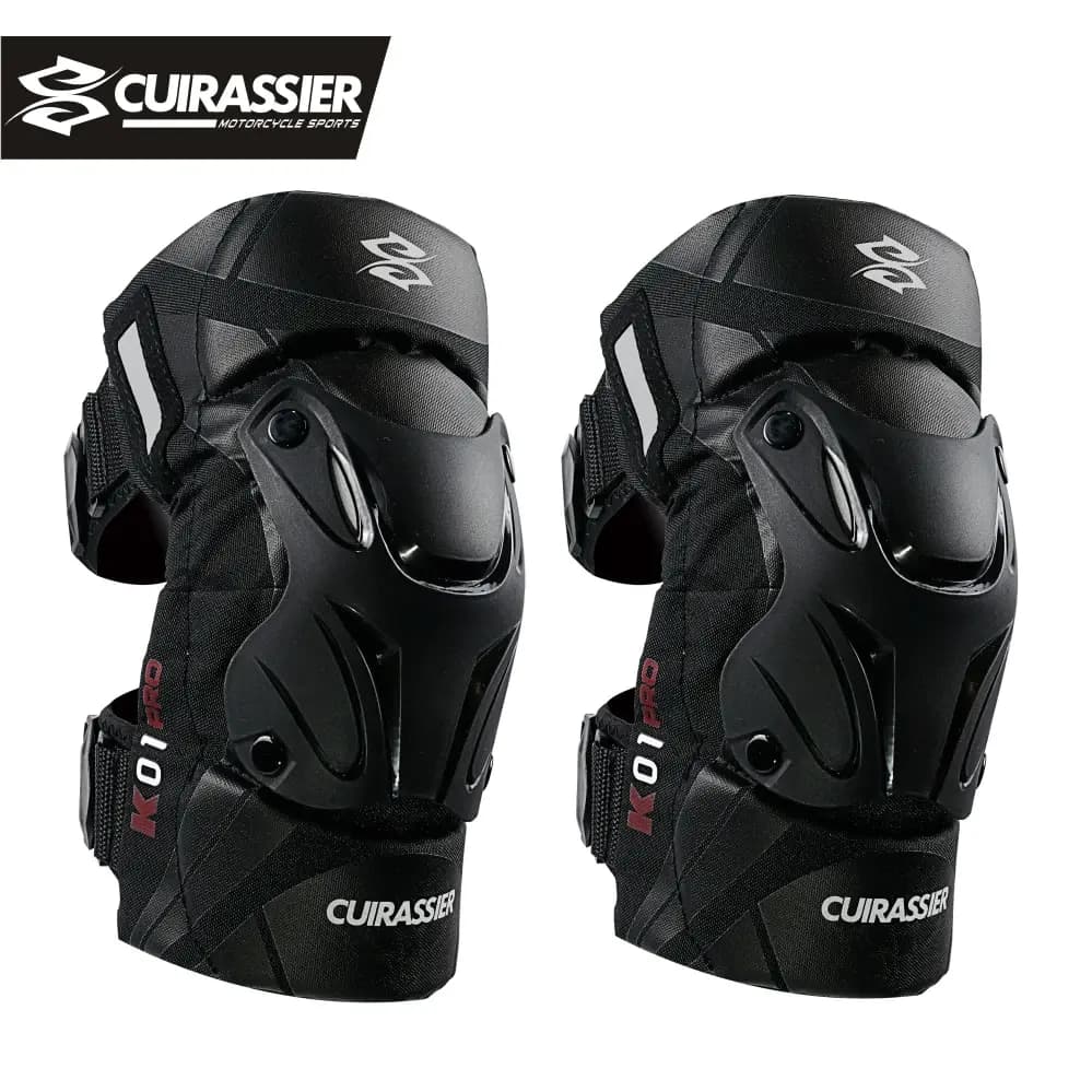 CUIRASSIER Motorcycle Protective Knee Pad MX protection Adjustable racing protectors Reflective night protection