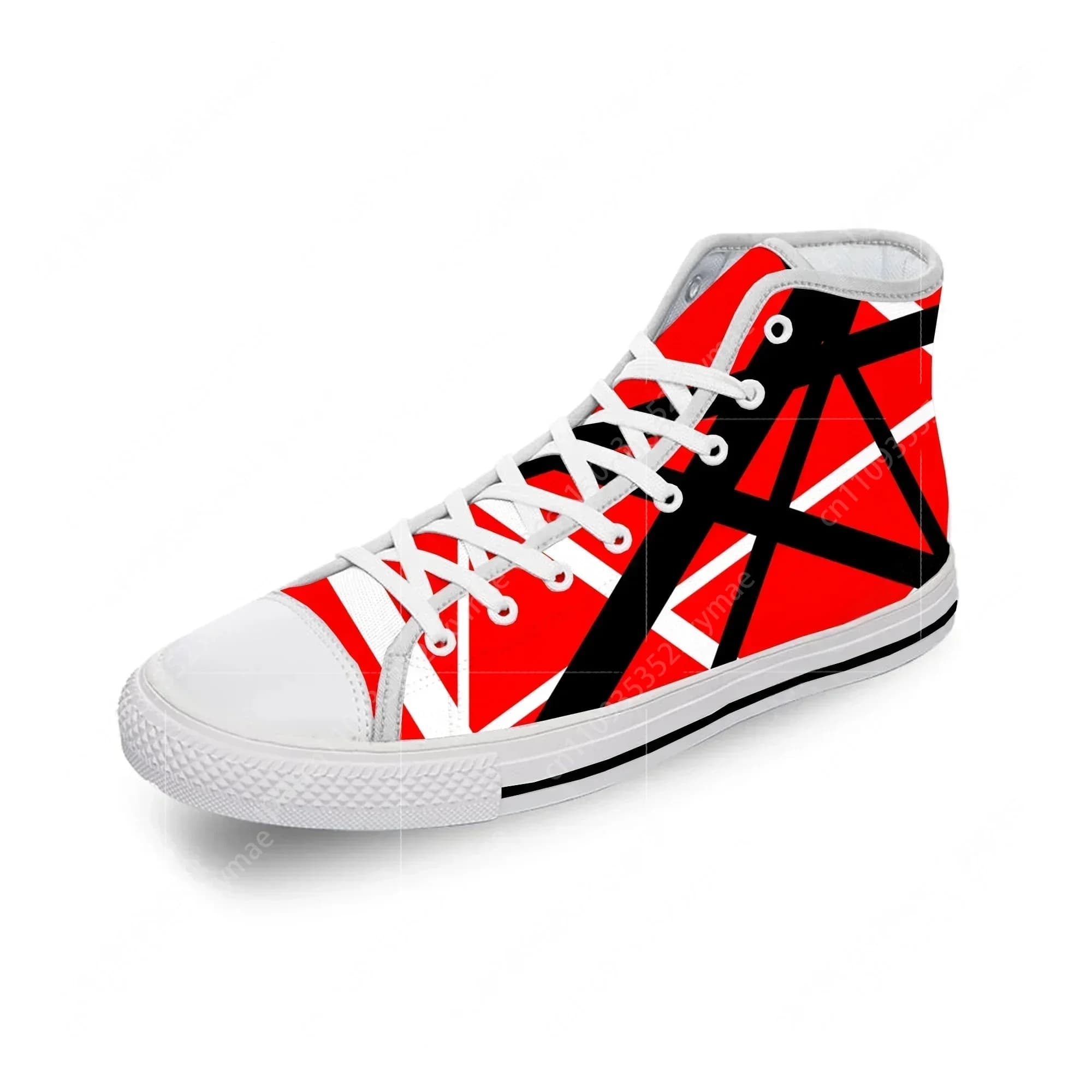 Scarpe da Ginnastica EVH 5150 STRIPES Halen Harajuku in Tessuto Leggero con Stampa 3D, Sneakers Alte Traspiranti per Uomo e Donna