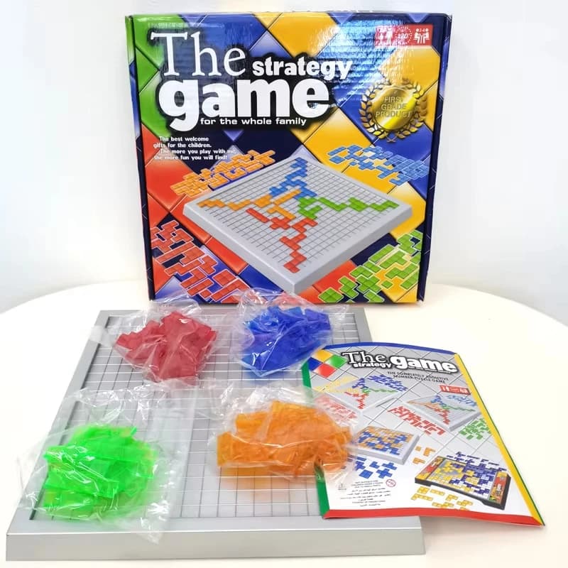Puzzle intellettuale per bambini, tavolo strategico, giocattoli educativi, giochi di quadrati colorati, giochi per puzzle da tavolo per interni, feste in famiglia per bambini
