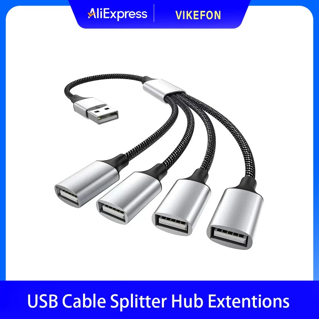 Estensioni hub multi USB Hub tipo C a 4 porte Splitter USB Trasmissione veloce dei dati Adattatore OTG per computer Xiaomi MacBook Pro Air