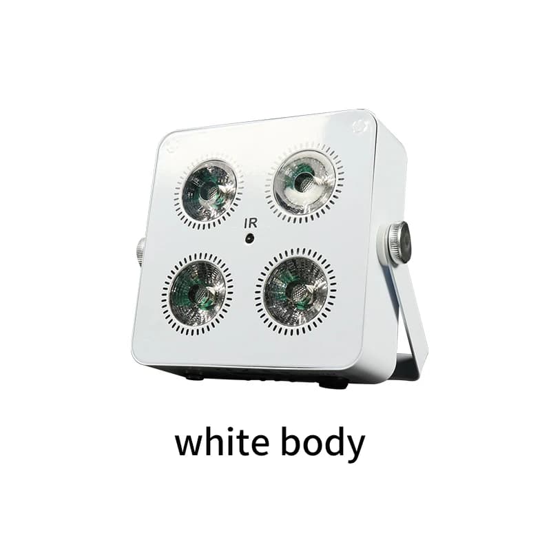 Faro LED a Batteria Wireless 4x18W RGBWA UV 6IN1, Mini Luce per Feste con Batteria, Wireless 2.4G